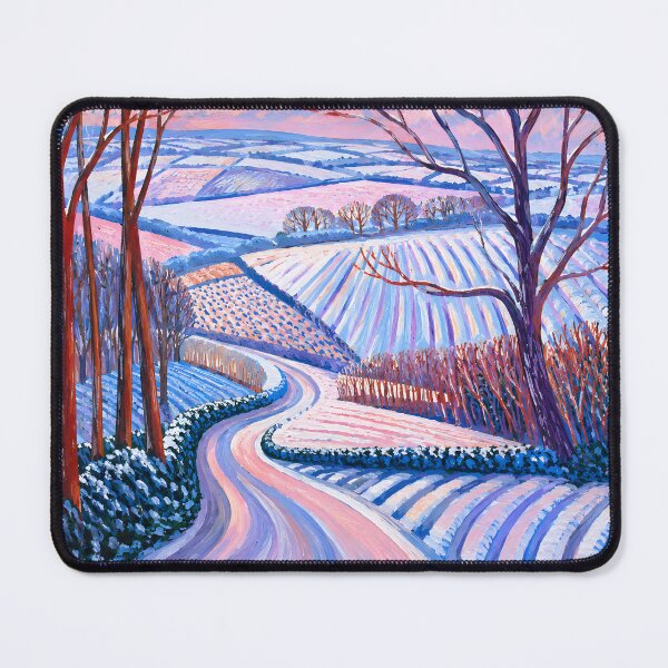 Item preview, Winter Landscape with Snowy Countryside Road designed and sold by GutyzDesignsES.