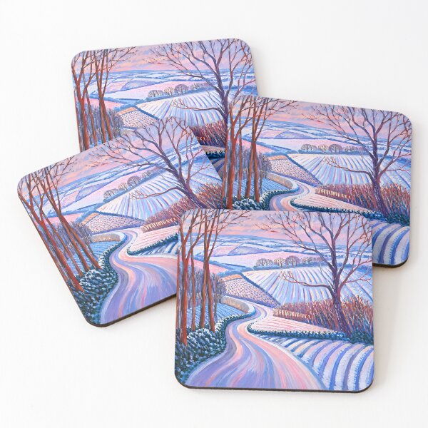 Item preview, Winter Landscape with Snowy Countryside Road designed and sold by GutyzDesignsES.
