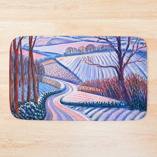 Item preview, Winter Landscape with Snowy Countryside Road designed and sold by GutyzDesignsES.