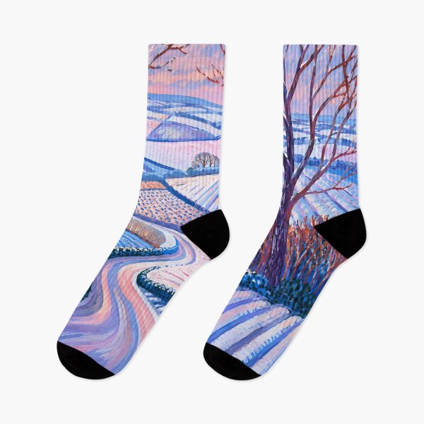 Item preview, Winter Landscape with Snowy Countryside Road designed and sold by GutyzDesignsES.