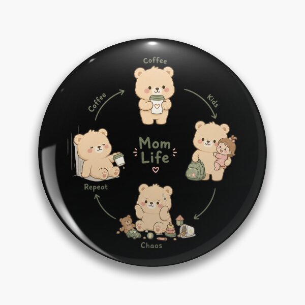 Item preview, Mom Life Loop Cycle Shirt | Cute Character Design designed and sold by MOCH- ART.