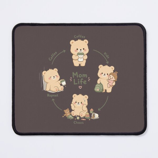 Item preview, Mom Life Loop Cycle Shirt | Cute Character Design designed and sold by MOCH- ART.
