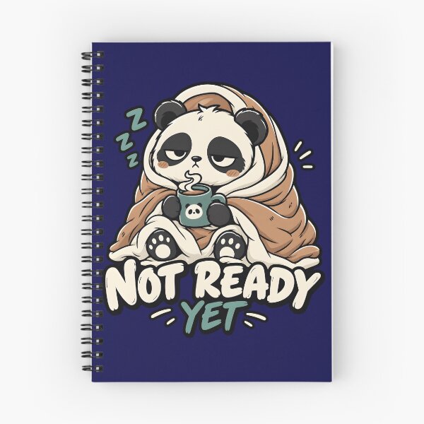 Item preview, Not Ready Yet Cute Sleepy Panda Coffee designed and sold by Herodestroyer.