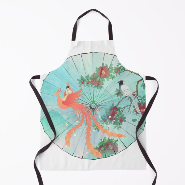Item preview, Pastel Oriental Umbrella Phoenix and Magpie Art designed and sold by Dimimodes.