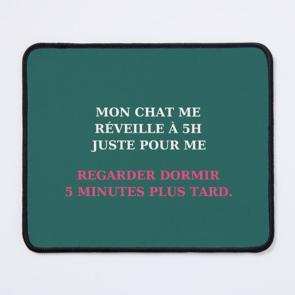 Item preview, My cat wakes me up at 5am just to watch me sleep - Funny animal quote designed and sold by VYNCERA.