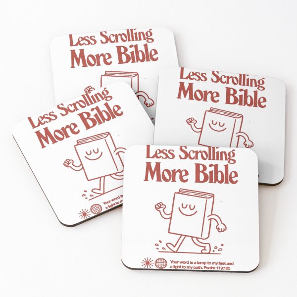 Item preview, Less Scrolling More Bible | Psalm 119:105 designed and sold by TheSilmarillion.