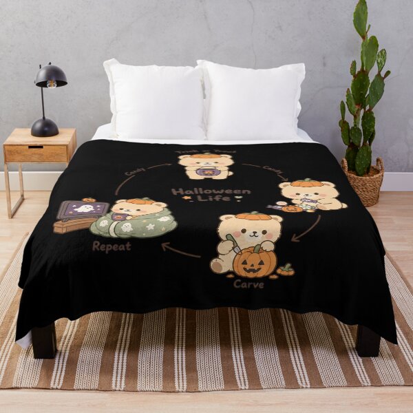 Item preview, Halloween Life Loop Cycle Shirt | Cute Character Design designed and sold by MOCH- ART.