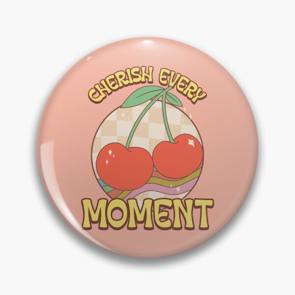 Item preview, Cherish Every Moment - Retro Cherry Aesthetic Checkerboard designed and sold by chatzous.