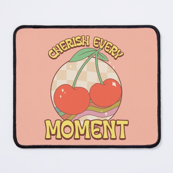 Item preview, Cherish Every Moment - Retro Cherry Aesthetic Checkerboard designed and sold by chatzous.