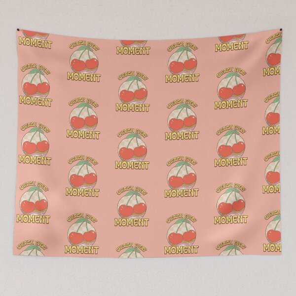 Item preview, Cherish Every Moment - Retro Cherry Aesthetic Checkerboard designed and sold by chatzous.