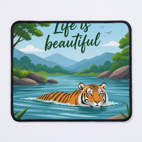 Item preview, Tiger in the water designed and sold by lwadmin.