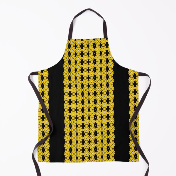 Item preview, Solar Columns – Yellow and Black African Geometric Pattern designed and sold by Chamalion.