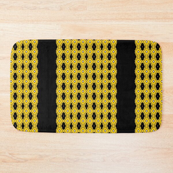 Item preview, Solar Columns – Yellow and Black African Geometric Pattern designed and sold by Chamalion.