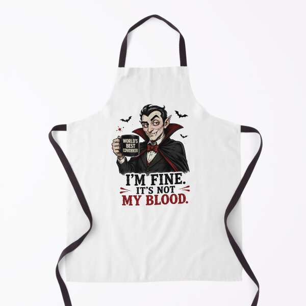 Item preview, I’m Fine It’s Not My Blood – Funny Vampire Coworker Halloween designed and sold by SVALANART.