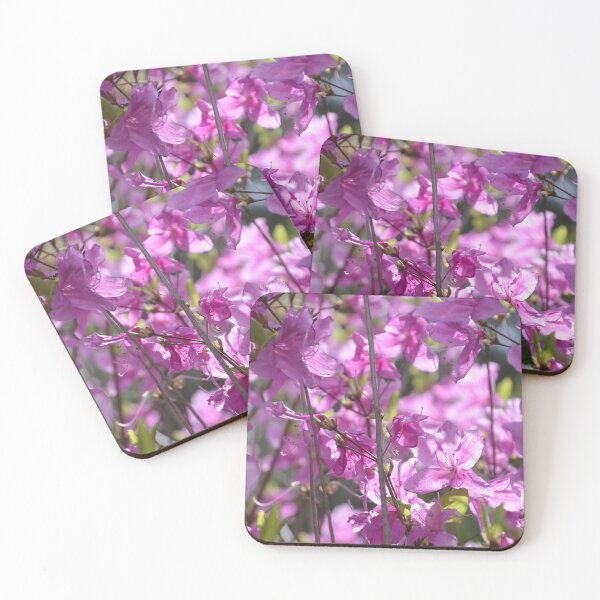 Item preview, Vivid Pink Rhododendron Bush in Full Bloom designed and sold by MiraNadaPrints.