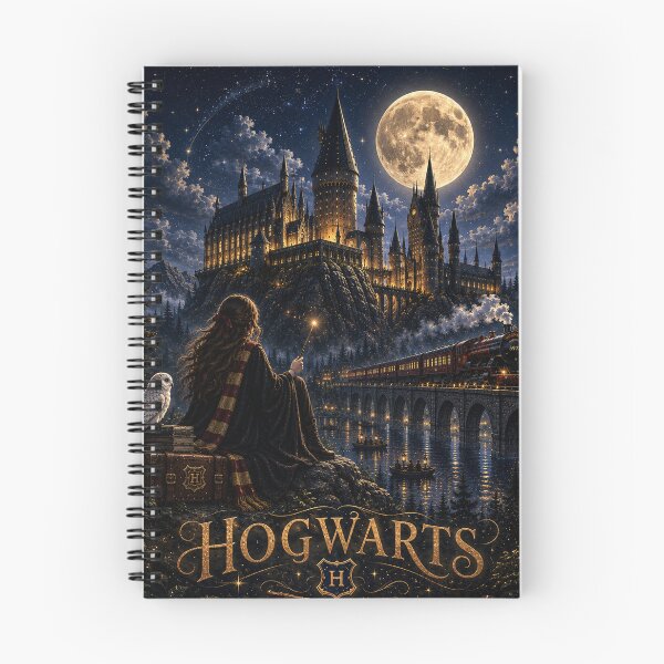 Item preview, Hogwarts Moonlit Castle – Magical Wizard School Fantasy Poster designed and sold by Lumvero.