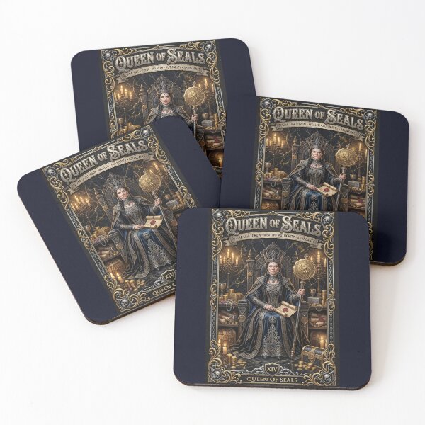 Item preview, Queen of Seals- tarot card designed and sold by Studio77-Gothic.