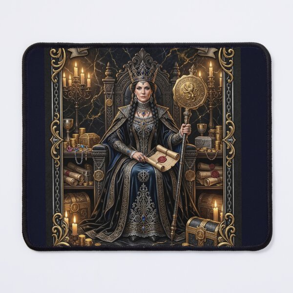 Item preview, Queen of Seals- tarot card designed and sold by Studio77-Gothic.