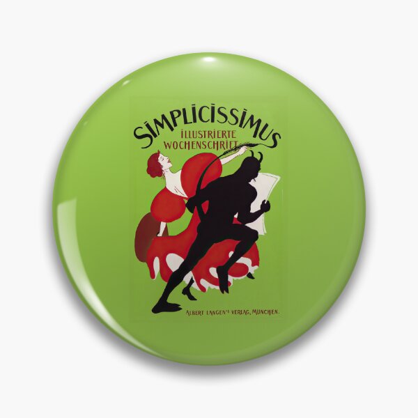 Item preview, The iconic  vintage 1896 Art Nouveau advertising poster for Simplicissimus designed and sold by stevepaint.