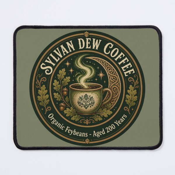 Item preview, Sylvan Dew Specialty Coffee - Elven Feywild DND RPG Meme designed and sold by Dice_Goblin_Studio.