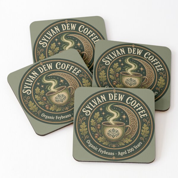 Item preview, Sylvan Dew Specialty Coffee - Elven Feywild DND RPG Meme designed and sold by Dice_Goblin_Studio.