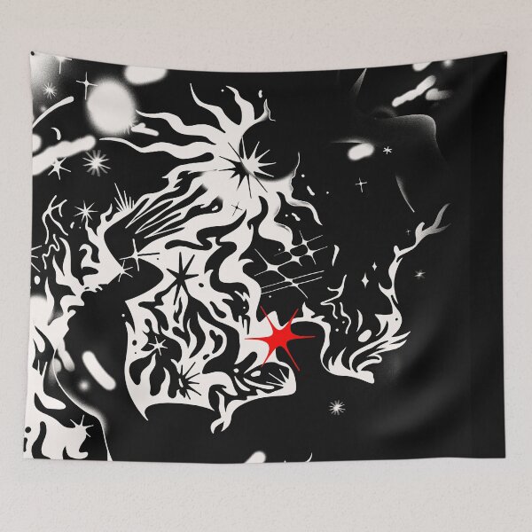 Item preview, Eclipse and Cosmic Chaos | Contemporary Illustration | Figurative | Mood designed and sold by Maganagoes.