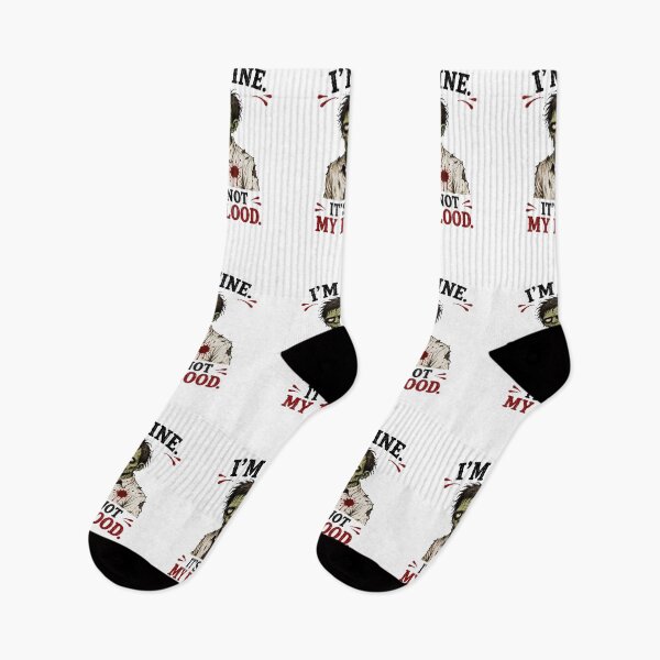 Item preview, I’m Fine It’s Not My Blood – Funny Zombie Halloween Quote designed and sold by SVALANART.