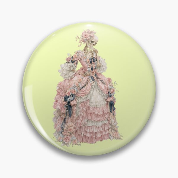 Item preview, Baroque Skeleton Lady Dress Roses Pastel Goth designed and sold by Mauswohn.