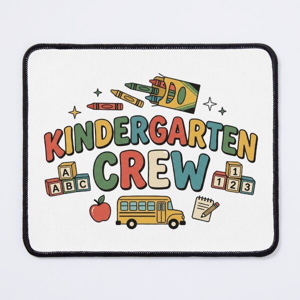 Item preview, Kindergarten Crew – Cute Retro Back to School Kids Design designed and sold by Brain shot.