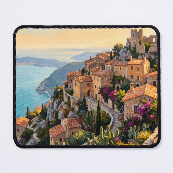 Item preview, Èze Village Above the Mediterranean designed and sold by RedPeaStudio.