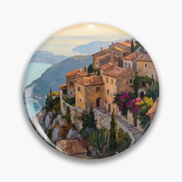 Item preview, Èze Village Above the Mediterranean designed and sold by RedPeaStudio.