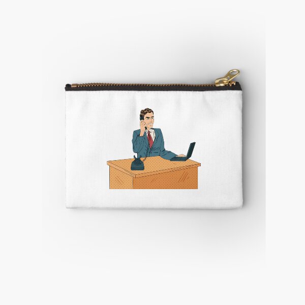 Item preview, Businessman Pop Art Banner. Working Man Speaking On The Phone At Office With Laptop designed and sold by lavon-searles.