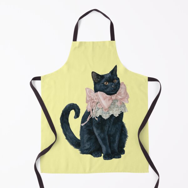 Item preview, Black cat bow lace coquette aesthetic baroque designed and sold by Mauswohn.