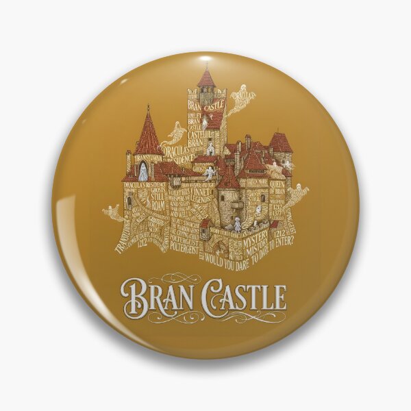 Item preview, Bran Castle Transylvania Romania Dracula Ghost Typography Art designed and sold by naughty-raccoon.