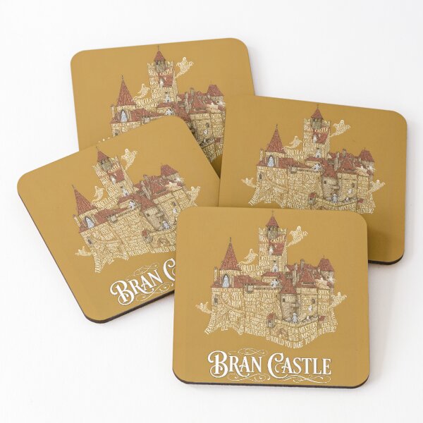 Item preview, Bran Castle Transylvania Romania Dracula Ghost Typography Art designed and sold by naughty-raccoon.