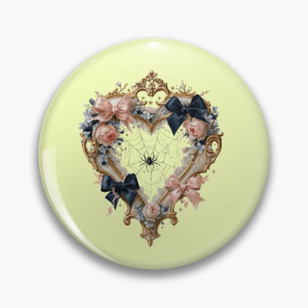 Item preview, Baroque heart frame spider spiderweb coquette goth designed and sold by Mauswohn.