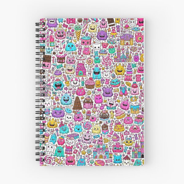 Item preview, Candyland Monster Doodle Pattern designed and sold by i-corp.