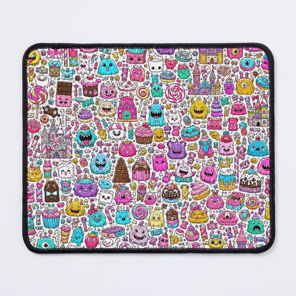 Item preview, Candyland Monster Doodle Pattern designed and sold by i-corp.