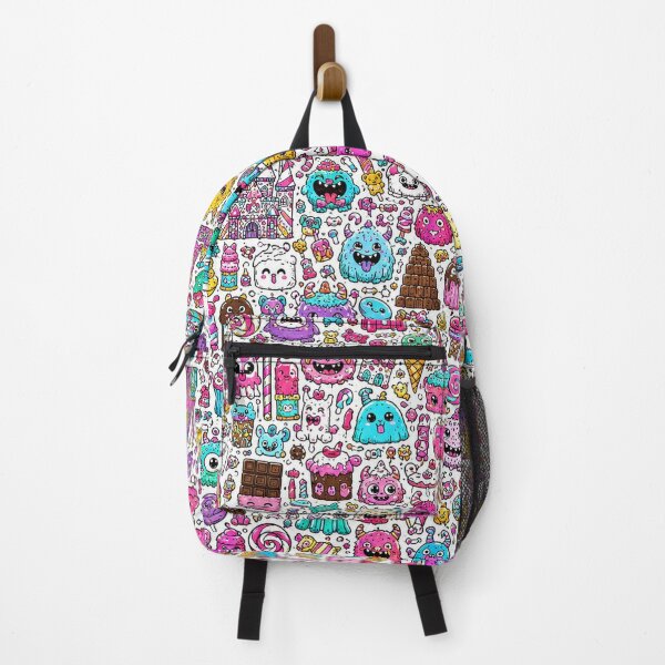 Item preview, Candyland Monster Doodle Pattern designed and sold by i-corp.