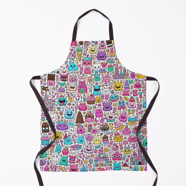 Item preview, Candyland Monster Doodle Pattern designed and sold by i-corp.