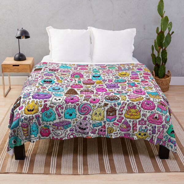 Item preview, Candyland Monster Doodle Pattern designed and sold by i-corp.