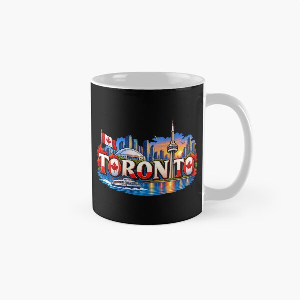Item preview, Toronto Canada Skyline – CN Tower, Maple Leaf & Canadian City Design designed and sold by SVALANART.