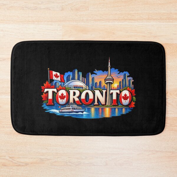 Item preview, Toronto Canada Skyline – CN Tower, Maple Leaf & Canadian City Design designed and sold by SVALANART.