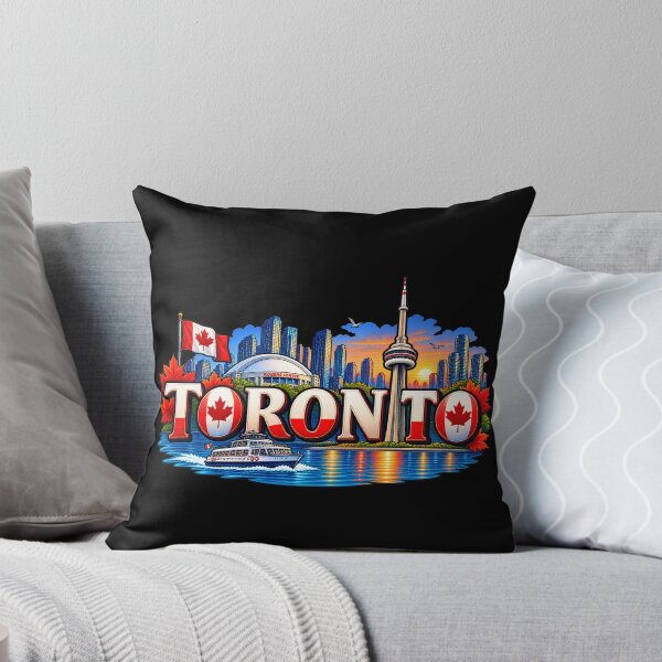 Item preview, Toronto Canada Skyline – CN Tower, Maple Leaf & Canadian City Design designed and sold by SVALANART.