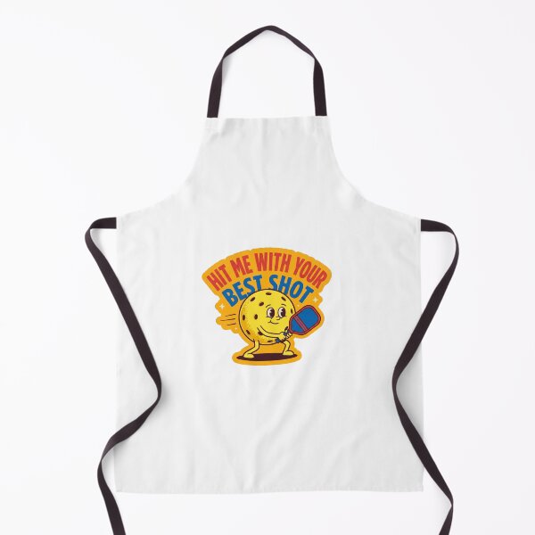 Item preview, Hit Me With Your Best Shot Retro Pickleball Mascot designed and sold by randaper.