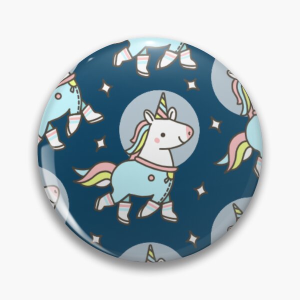 Item preview, Cute Space Unicorn Astronaut - Kawaii Pastel Navy Pattern designed and sold by chatzous.
