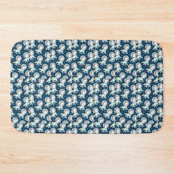 Item preview, Cute Space Unicorn Astronaut - Kawaii Pastel Navy Pattern designed and sold by chatzous.