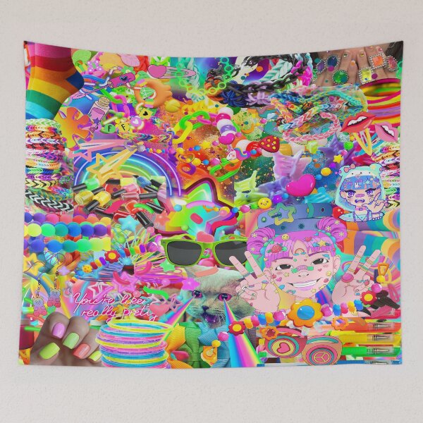 Item preview, Kidcore Y2K Chaos Decora Fashion Collage Aesthetic designed and sold by Side By Side Studio.