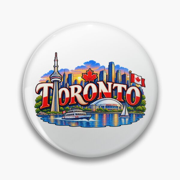 Item preview, Toronto Skyline Sunset – CN Tower Canada Travel City Design designed and sold by SVALANART.