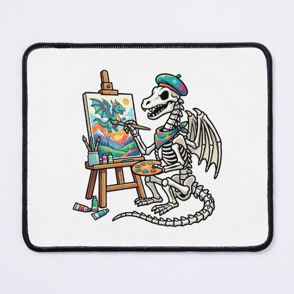 Item preview, Dragon Skeleton Painting designed and sold by StickVerse by Owais.